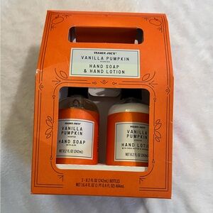 Trader Joe's Vanilla Pumpkin Hand Soap & Lotion Set